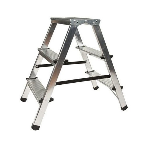 Двостороння алюмінієва стрем'янка VIRASTAR Step Stool 2х3 сходинки